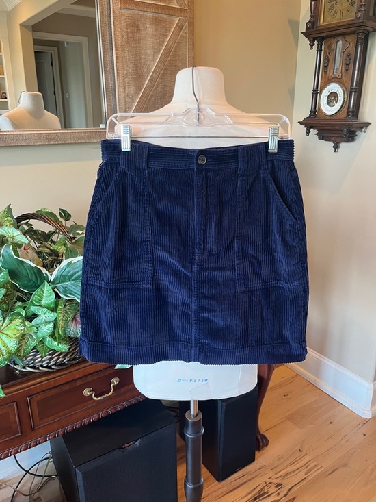 GAP Dresses & Skirts - Gap Navy Blue Corduroy Skirt Women’s 8 Tall